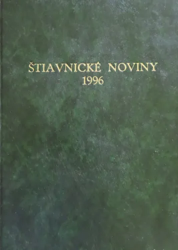 Kniha: Štiavnické noviny 1996