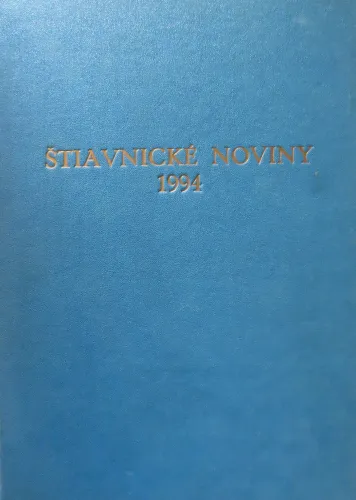 Kniha: Štiavnické noviny 1994