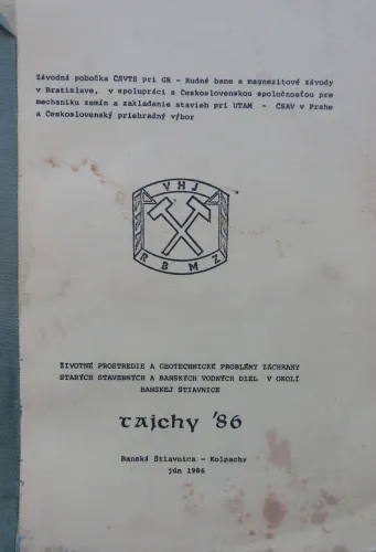 Kniha: Tajchy ´86. Banská Štiavnica - Kolpachy