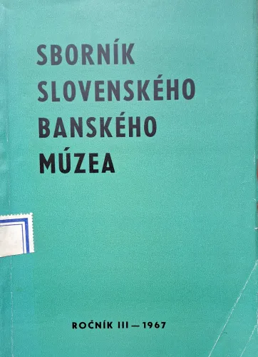 Kniha: Sborník Slovenského banského múzea III