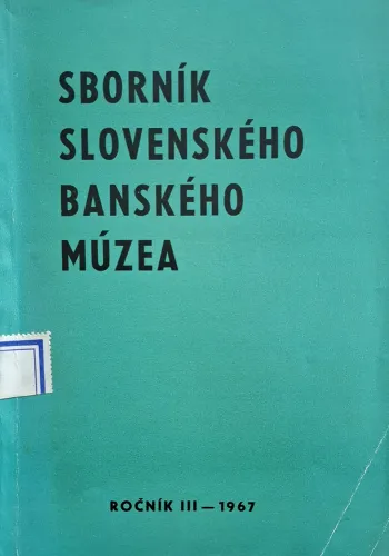 Kniha: Sborník Slovenského banského múzea III