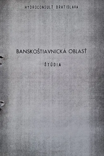 Kniha: Hydroconsult Bratislava. Banskoštiavnická oblasť - štúdia