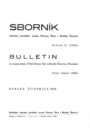 Kniha: Sborník štátneho banského muzea Dionýza Štúra v Banskej Štiavnici