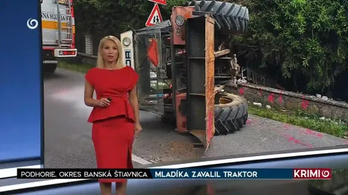 Mladíka zavalil traktor