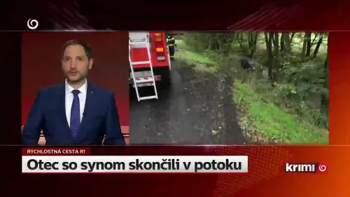 Otec so synom v potoku