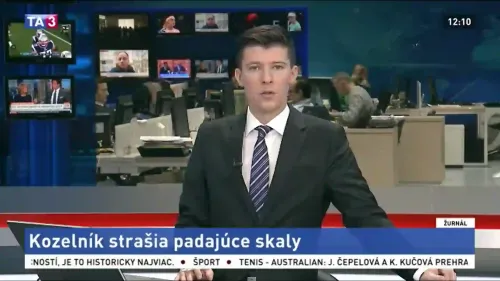 Padajúci svah v Kozelníku