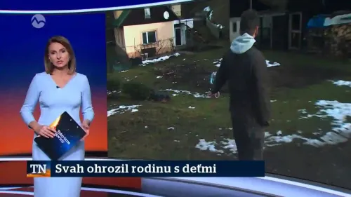 Zosuv svahu - Štiavnické Bane
