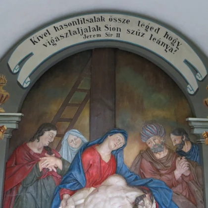 Ježišovo mŕtve telo v lone Matky (Pieta) [júl 2016]